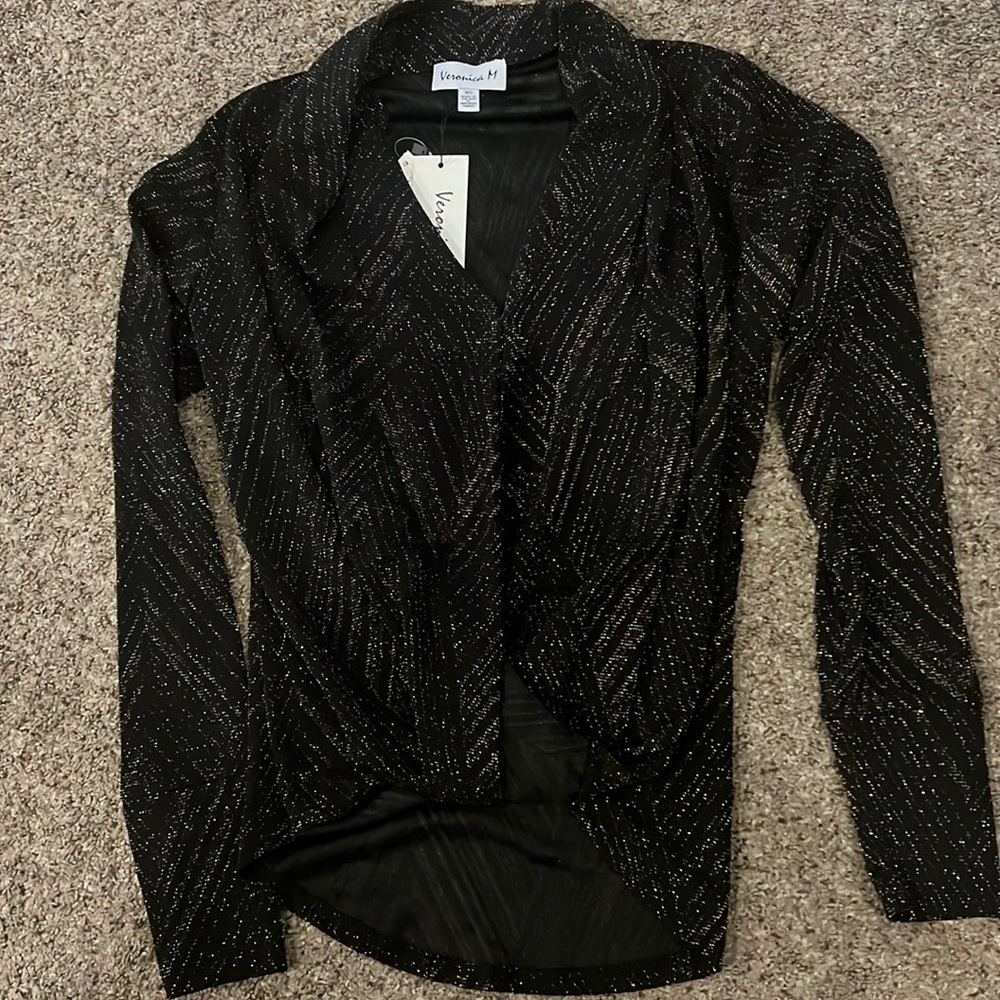 gold sparkle blouse